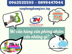 mở cửa hàng văn phòng phẩm