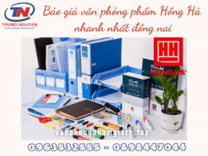 Báo giá văn phòng phẩm hồng hà