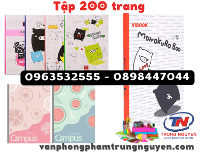 Tập vở 200 trang khổ lớn