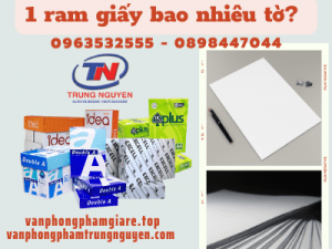 1 ram giấy bao nhiêu tờ