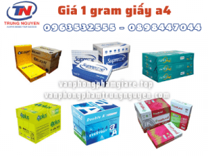 Giá 1 gram giấy a4